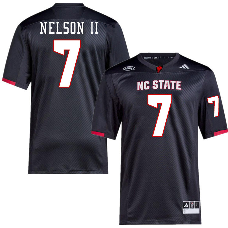 NC State Wolfpack #7 Brian Nelson II College Football Jerseys Stitched-Black NC State Wolfpack #7 Brian Nelson II College Football Jerseys Stitched-Black